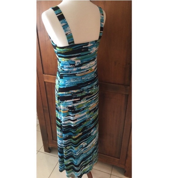 New Direction Teal & Green Color Splash Maxi - Picture 4 of 5